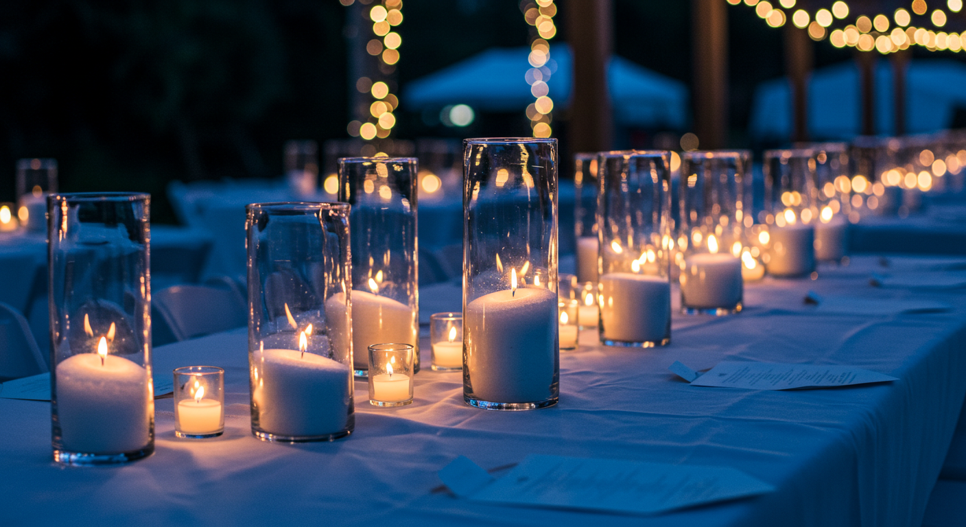 Lustre Hire candle setup demo